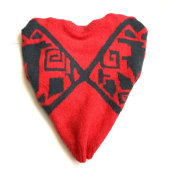 Vintage Abstract Design Drop Sleeve Sweater - Picture 9 of 9